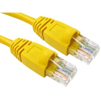 Cavo Ethernet Cat5e (UTP) RS PRO, guaina in PVC col. Giallo, L. 1m, Con terminazione