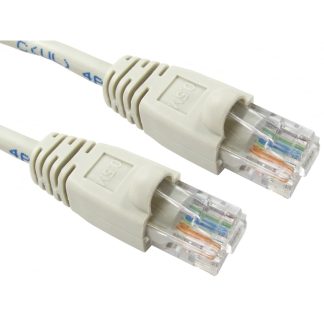 Cavo Ethernet Cat5e (UTP) RS PRO, guaina in PVC col. Grigio, L. 3m, Con terminazione
