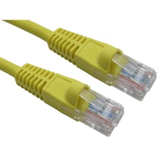 Cavo Ethernet Cat5e (UTP) RS PRO, guaina in LSZH col. Giallo, L. 15m, Con terminazione