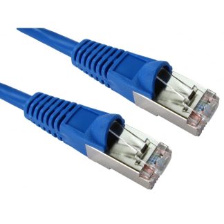Cavo Ethernet Cat5e (FTP) RS PRO, guaina in PVC col. Blu, L. 10m, Con terminazione