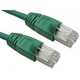Cavo Ethernet Cat6 (FTP) RS PRO, guaina in LSZH col. Verde, L. 1m, Con terminazione