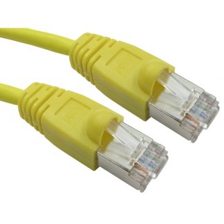 Cavo Ethernet Cat6 (FTP) RS PRO, guaina in LSZH col. Giallo, L. 20m, Con terminazione