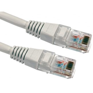 Cavo Ethernet Cat5e (UTP) RS PRO, guaina in PVC col. Bianco, L. 1.5m, Con terminazione