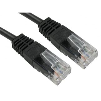 Cavo Ethernet Cat5e (UTP) RS PRO, guaina in PVC col. Nero, L. 4m, Con terminazione
