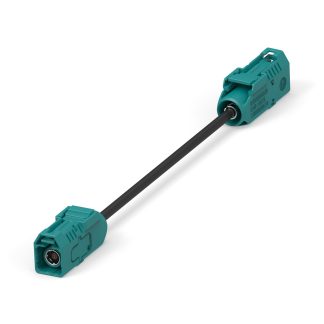 Cavo coassiale TE Connectivity, Spina FAKRA / Spina FAKRA, L. 300mm, 50, col. Nero