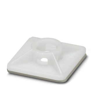 Fermacavi Phoenix Contact, col. Chiaro, autoadesivo, 19mm x 19 mm, Ø fissaggio 4mm
