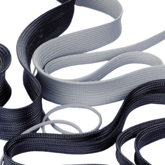 Guaina per cavi intrecciata PMA in Nylon 66, L. 100m, col. Grigio