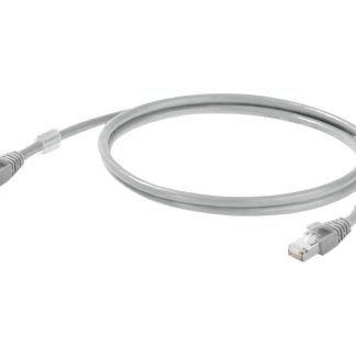 Cavo Ethernet Cat6a (S/FTP) Weidmüller, guaina in LSZH col. Grigio, L. 200mm, Con terminazione