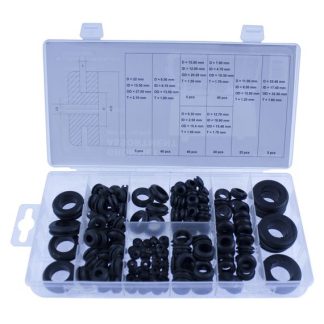 Passacavo Kit passacavi NEMIQ, Nero, in Gomma 1.2mm