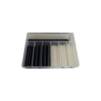 Kit di tubi termorestringenti DSG-Canusa Ø 6.0 mm, 9 mm, 12 mm, col. Nero, trasparente, restringimento