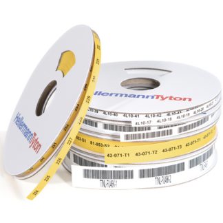 Segnacavo termorestringente HellermannTyton Giallo Termoretraibile, Ømin 2.4mm, Ømax 4.8mm