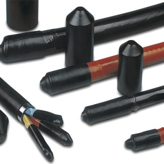 Cappuccio terminale HellermannTyton 416-12046 1612-1-B5W2-PO-X-BK, in POX, 0 uscite, Ø int primario da 12mm a 4mm,