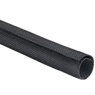 Guaina per cavi intrecciata HellermannTyton in PET, Ø 19mm, L. 2m, col. Nero