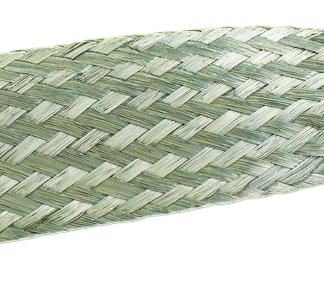 Guaina per cavi intrecciata Alpha Wire in Rame stagnato, Ø 9.53mm, L. 30m, col. Argento, espandibile